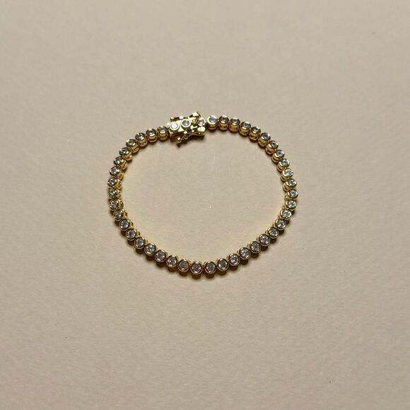 Gold Tennis Bracelet #1942 - Picture 2 of 5